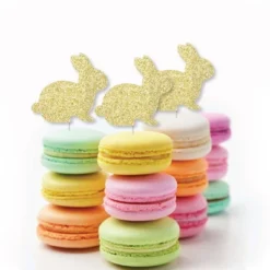 Big Dot Of Happiness Gold Glitter Bunnies - No-Mess Real Gold Glitter Cut-Outs - Easter Confetti - Set Of 24 -Party Planers Store GUEST 7857b477 66ca 4a36 9a4e 4b05b1dee50a 1