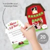 Big Dot Of Happiness Farm Animals - Barn Wish Card Barnyard Baby Shower Activities - Shaped Advice Cards Game - Set Of 20 -Party Planers Store GUEST 785fc8e7 98fa 49d9 afc6 b411ae4367e9