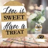 Big Dot Of Happiness We Still Do - 50th Wedding Anniversary - DIY Anniversary Party Love Is Sweet Signs - Snack Bar Decorations Kit - 50 Pieces