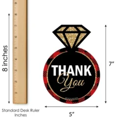 Big Dot Of Happiness Flannel Fling Before The Ring - Shaped Thank You Cards - Plaid Bachelorette Party Thank You Note Cards With Envelopes - Set Of 12 -Party Planers Store GUEST 791e491e 226b 4f9e a8d2 b64de4c93f85