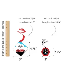 Big Dot Of Happiness Let's Go Racing - Racecar - Race Car Birthday Party Or Baby Shower Hanging Decor - Party Decoration Swirls - Set Of 40 -Party Planers Store GUEST 791ebb5d 6f46 4561 90b8 4e2d30597e58