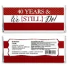 Big Dot Of Happiness We Still Do - 40th Wedding Anniversary Party - Candy Bar Wrappers Party Favors - Set Of 24 -Party Planers Store GUEST 7965c391 8dee 433b 9878 212205fde667