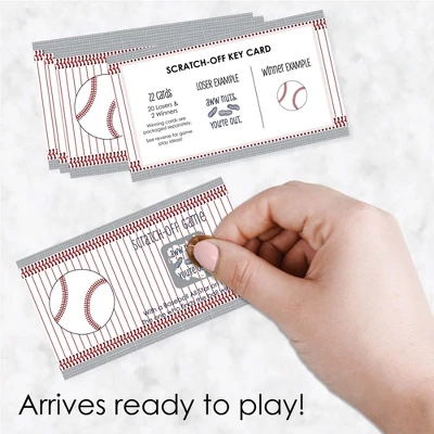 Big Dot Of Happiness Batter Up - Baseball - Baby Shower Or Birthday Party Game Scratch Off Cards - 22 Count 3 Big Dot Of Happiness Batter Up - Baseball - Baby Shower Or Birthday Party Game Scratch Off Cards - 22 Count