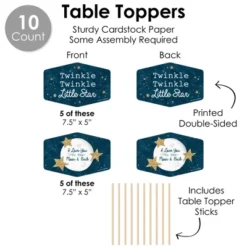 Big Dot Of Happiness Twinkle Twinkle Little Star - Baby Shower Or Birthday Party Supplies Decoration Kit - Decor Galore Party Pack - 51 Pieces -Party Planers Store GUEST 7a0bea9c 66e5 4d31 98a8 27704b7c8b09