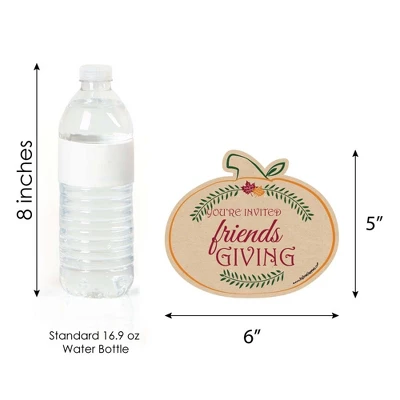 Big Dot Of Happiness Friends Thanksgiving Feast - Shaped Fill-in Invitations - Friendsgiving Party Invitation Cards With Envelopes - Set Of 12 5 Big Dot Of Happiness Friends Thanksgiving Feast - Shaped Fill-in Invitations - Friendsgiving Party Invitation Cards With Envelopes - Set Of 12 - Image 3