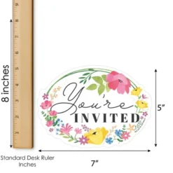 Big Dot Of Happiness Wildflowers - Shaped Fill-In Invitations - Boho Floral Party Invitation Cards With Envelopes - Set Of 12 -Party Planers Store GUEST 7a33b045 c8ab 4a7f 9854 d36c27c85693