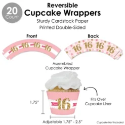 Big Dot Of Happiness Sweet 16 - 16th Birthday Party Favors And Cupcake Kit - Fabulous Favor Party Pack - 100 Pieces -Party Planers Store GUEST 7a9924cf 9e0a 4417 bcf5 edbbad1b8fe5