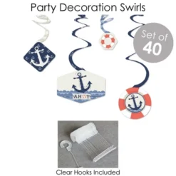 Big Dot Of Happiness Ahoy - Nautical - Baby Shower Or Birthday Party Supplies - Banner Decoration Kit - Fundle Bundle -Party Planers Store GUEST 7ac265b9 34c6 4b6b 8881 434ab1c0d739