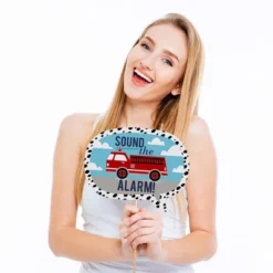 Big Dot Of Happiness Fired Up Fire Truck - Firefighter Firetruck Baby Shower Or Birthday Party Photo Booth Props Kit - 20 Count -Party Planers Store GUEST 7b4bd820 d863 4f31 a342 73a9f166f57c