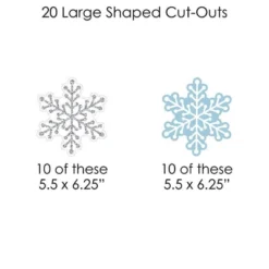 Big Dot Of Happiness Winter Wonderland - Snowflake Holiday Party And Winter Wedding DIY Decorations - Clothespin Garland Banner - 44 Pieces -Party Planers Store GUEST 7c9f8e5f 9ad1 414c 8fa3 ab465aea776a