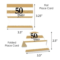 Big Dot Of Happiness We Still Do - 50th Wedding Anniversary - Anniversary Party Tent Buffet Card - Table Setting Name Place Cards - Set Of 24 -Party Planers Store GUEST 7d2404e7 2bdd 48f2 9309 0fcae0a59f1f