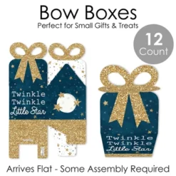 Big Dot Of Happiness Twinkle Twinkle Little Star - Square Favor Gift Boxes - Baby Shower Or Birthday Party Bow Boxes - Set Of 12 -Party Planers Store GUEST 7d8e8d13 c368 484d bae1 4e155f167bab