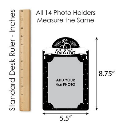 Big Dot Of Happiness Mr. And Mrs. - DIY Black And White Wedding Or Bridal Shower Decor - Picture Display - Photo Banner 7 Big Dot Of Happiness Mr. And Mrs. - DIY Black And White Wedding Or Bridal Shower Decor - Picture Display - Photo Banner - Image 5