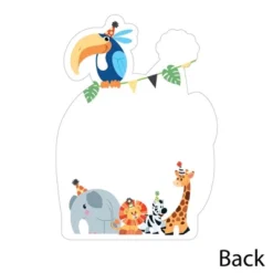 Big Dot Of Happiness Jungle Party Animals - Shaped Thank You Cards - Safari Birthday Party Or Baby Shower Thank You Cards With Envelopes - Set Of 12 -Party Planers Store GUEST 7dc3d1dc 4b2c 4f6c bf42 b10b89458f78