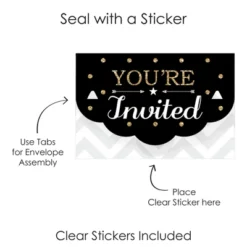 Big Dot Of Happiness Tassel Worth The Hassle - Gold - Fill-In Cards - Graduation Party Fold And Send Invitations - Set Of 8 -Party Planers Store GUEST 7eabd379 820a 42f8 adf6 253c1994eba8