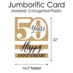 Big Dot Of Happiness We Still Do - 50th Wedding Anniversary - Happy Anniversary Giant Greeting Card - Big Shaped Jumborific Card -Party Planers Store GUEST 7f20b83f 696d 4e7b b3e3 86bbec17760c