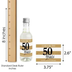 Big Dot Of Happiness We Still Do - 50th Wedding Anniversary - Mini Wine And Champagne Bottle Label Stickers - Anniversary Party Favor Gift - Set Of 16 -Party Planers Store GUEST 7f5b6cef 4893 4fa0 a540 c1b2cf21f6d4
