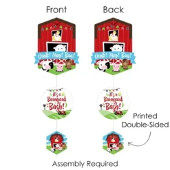 Big Dot Of Happiness Farm Animals - Barnyard Baby Shower Or Birthday Party DIY Dangler Backdrop - Hanging Vertical Decorations - 30 Pieces 12 Big Dot Of Happiness Farm Animals - Barnyard Baby Shower Or Birthday Party DIY Dangler Backdrop - Hanging Vertical Decorations - 30 Pieces -Party Planers Store GUEST 7fc1f4da a301 4221 9b90 1e2d8cc0b24b