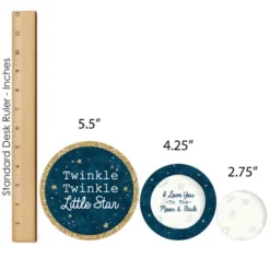Big Dot Of Happiness Twinkle Twinkle Little Star - Baby Shower Or Birthday Party Decor And Confetti - Terrific Table Centerpiece Kit - Set Of 30 -Party Planers Store GUEST 80703f8f 6911 485a b11c 2294ce59583d