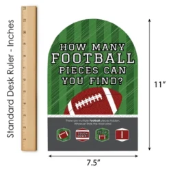 Big Dot Of Happiness End Zone - Football - Baby Shower Or Birthday Party Scavenger Hunt - 1 Stand And 48 Game Pieces - Hide And Find Game -Party Planers Store GUEST 80ce41a2 f5fe 4947 a9a0 872e8c003d16