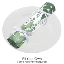 Big Dot Of Happiness Boho Botanical - No Snap Greenery Party Table Favors - DIY Cracker Boxes - Set Of 12