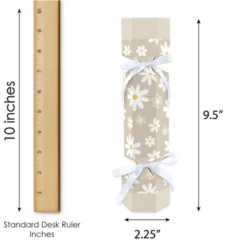 Big Dot Of Happiness Tan Daisy Flowers - No Snap Floral Party Table Favors - DIY Cracker Boxes - Set Of 12 -Party Planers Store GUEST 81395da2 b6b1 4d6c a8e1 79b799bde7c2