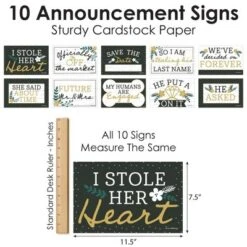 Big Dot Of Happiness She Said Yes - Photo Prop Signs - Engagement Announcements - 10 Pieces 12 Big Dot Of Happiness She Said Yes - Photo Prop Signs - Engagement Announcements - 10 Pieces -Party Planers Store GUEST 8159aed1 4636 4515 b064 db4634e27d64