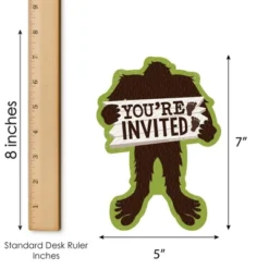Big Dot Of Happiness Sasquatch Crossing - Shaped Fill-In Invitations - Bigfoot Party Or Birthday Party Invitation Cards With Envelopes - Set Of 12 -Party Planers Store GUEST 821b9353 c83b 412d 9c8e 7f3564b1b5c4