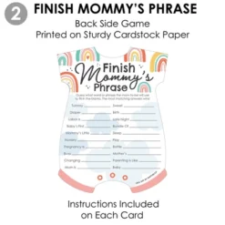 Big Dot Of Happiness Hello Rainbow - 2-in-1 Boho Baby Shower Cards - Activity Duo Games - Set Of 20 -Party Planers Store GUEST 82287a9e 1eb2 44dd b05e c37f9bc048b4