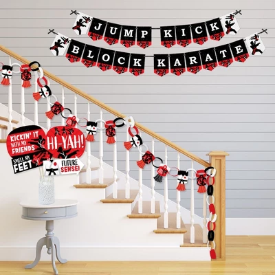 Big Dot Of Happiness Karate Master - Banner And Photo Booth Decorations - Martial Arts Birthday Party Supplies Kit - Doterrific Bundle 4 Big Dot Of Happiness Karate Master - Banner And Photo Booth Decorations - Martial Arts Birthday Party Supplies Kit - Doterrific Bundle - Image 2