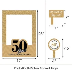 Big Dot Of Happiness We Still Do - 50th Wedding Anniversary Selfie Photo Booth Picture Frame & Props - Printed On Sturdy Material -Party Planers Store GUEST 83388cff 431a 40e4 a9db 48da538cfb70