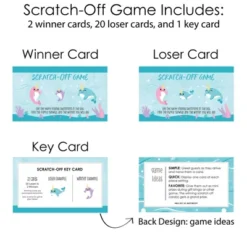 Big Dot Of Happiness Narwhal Girl - Under The Sea Baby Shower Or Birthday Party Game Scratch Off Cards - 22 Count 8 Big Dot Of Happiness Narwhal Girl - Under The Sea Baby Shower Or Birthday Party Game Scratch Off Cards - 22 Count -Party Planers Store GUEST 8396828e 4308 4914 b92f 38cd5de96bcf