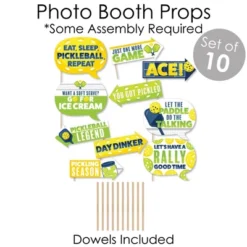 Big Dot Of Happiness Let’s Rally - Pickleball - Banner And Photo Booth Decorations - Birthday Or Retirement Party Supplies Kit - Doterrific Bundle -Party Planers Store GUEST 8482d216 fcba 49e6 aae1 5efff90e1585