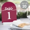 Big Dot Of Happiness Burgundy Elegantly Simple - Wedding Receptions, Parties Or Events Double-Sided 5 X 7 Inches Cards - Table Numbers - 1-20 1 Big Dot Of Happiness Burgundy Elegantly Simple - Wedding Receptions, Parties Or Events Double-Sided 5 X 7 Inches Cards - Table Numbers - 1-20 -Party Planers Store GUEST 84a3b4b8 fa22 4e1d a73f ebd0e1b910ab
