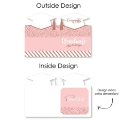 Big Dot Of Happiness Rose Gold Grad - Graduation Congratulations Giant Greeting Card - Big Shaped Jumborific Card -Party Planers Store GUEST 84a61b07 5894 46e1 9326 ee9c003bf570