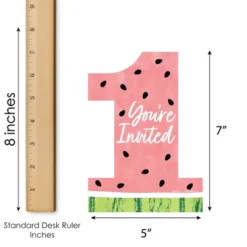 Big Dot Of Happiness 1st Birthday One In A Melon - Shaped Fill-In Invitations - Fruit First Birthday Party Invitation Cards With Envelopes - Set Of 12 -Party Planers Store GUEST 84e7aaeb cf77 404f 9f7c 26b02521539f