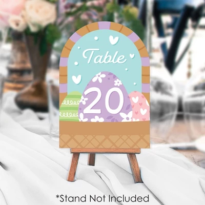 Big Dot Of Happiness Spring Easter Bunny - Happy Easter Party Double-Sided 5 X 7 Inches Cards - Table Numbers - 1-20 4 Big Dot Of Happiness Spring Easter Bunny - Happy Easter Party Double-Sided 5 X 7 Inches Cards - Table Numbers - 1-20 - Image 2