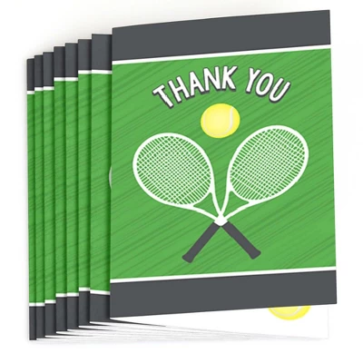 Big Dot Of Happiness You Got Served - Tennis - Baby Shower Or Tennis Ball Birthday Party Thank You Cards (8 Count) 3 Big Dot Of Happiness You Got Served - Tennis - Baby Shower Or Tennis Ball Birthday Party Thank You Cards (8 Count)