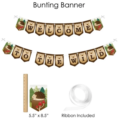 Big Dot Of Happiness Forest Hedgehogs - Woodland Birthday Party Or Baby Shower Supplies - Banner Decoration Kit - Fundle Bundle 4 Big Dot Of Happiness Forest Hedgehogs - Woodland Birthday Party Or Baby Shower Supplies - Banner Decoration Kit - Fundle Bundle - Image 2