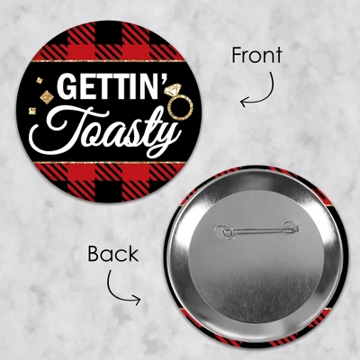 Big Dot Of Happiness Flannel Fling Before The Ring - 3 Inch Buffalo Plaid Bachelorette Party Badge - Pinback Buttons - Set Of 8 7 Big Dot Of Happiness Flannel Fling Before The Ring - 3 Inch Buffalo Plaid Bachelorette Party Badge - Pinback Buttons - Set Of 8 - Image 5