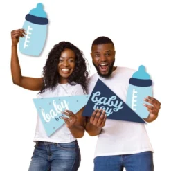 Big Dot Of Happiness Hello Little One - Blue And Navy - Yard Sign & Outdoor Lawn Decorations - Boy Baby Shower Yard Signs - Set Of 8 -Party Planers Store GUEST 883fc461 e120 42de b070 202b5169582e