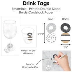 Big Dot Of Happiness Bump, Set, Spike - Volleyball - Baby Shower Or Birthday Party Paper Charger & Table Decorations Chargerific Kit For 8 -Party Planers Store GUEST 8884fe5a 042f 418b 8076 4227e1cf52ec