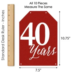 Big Dot Of Happiness We Still Do - 40th Wedding Anniversary - Hanging Vertical Paper Door Banners - Party Wall Decoration Kit - Indoor Door Decor -Party Planers Store GUEST 88e392d9 d6d6 43a5 8e47 3f4a42e05d08
