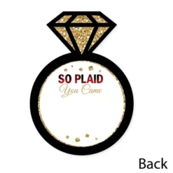 Big Dot Of Happiness Flannel Fling Before The Ring - Shaped Thank You Cards - Plaid Bachelorette Party Thank You Note Cards With Envelopes - Set Of 12 -Party Planers Store GUEST 899fb01a 8e2a 4c76 a2c9 9af8136d8d69