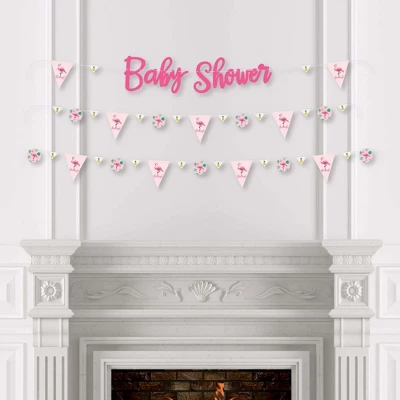 Big Dot Of Happiness Pink Flamingo - Party Like A Pineapple - Baby Shower Letter Banner Decoration - 36 Banner Cutouts And Baby Shower Banner Letters 4 Big Dot Of Happiness Pink Flamingo - Party Like A Pineapple - Baby Shower Letter Banner Decoration - 36 Banner Cutouts And Baby Shower Banner Letters - Image 2