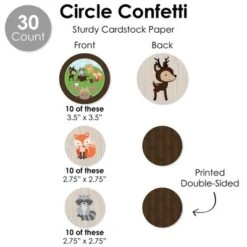 Big Dot Of Happiness Woodland Creatures - Baby Shower Or Birthday Party Supplies Decoration Kit - Decor Galore Party Pack - 51 Pieces -Party Planers Store GUEST 89e573c9 70d5 436d b924 0ea442ca204a