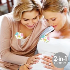 Big Dot Of Happiness Colorful Baby Shower - Baby Shower Conversation Starter - 2-in-1 Dirty Diaper Game - Set Of 24