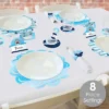Big Dot Of Happiness Shark Zone - Jawsome Shark Party Or Birthday Party Paper Charger & Table Decorations Chargerific Kit For 8