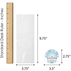 Big Dot Of Happiness Winter Wonderland - Snowflake Holiday Party And Winter Wedding Clear Goodie Favor Bags - Treat Bags With Tags - Set Of 12 -Party Planers Store GUEST 8a811e83 be48 4110 a0cb 826bf7cfe5fd