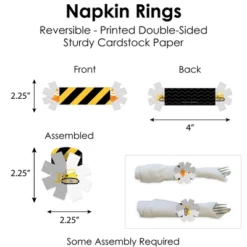 Big Dot Of Happiness Dig It Construction Zone Baby Shower Or Birthday Party Paper Charger And Table Decorations Chargerific Kit Place Setting For 8 -Party Planers Store GUEST 8aa1d635 3b05 479d 99cf cb441cb04c44